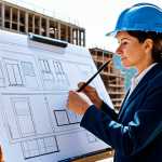 **

"A professional female architect, fully clothed in a modest pantsuit and sensible shoes, reviewing blueprints on a sunny construction site in Barcelona, Spain. Hard hat on, holding a pen. Safe for work, appropriate content, family-friendly, professional, perfect anatomy, natural proportions, high-resolution photograph, realistic."

**